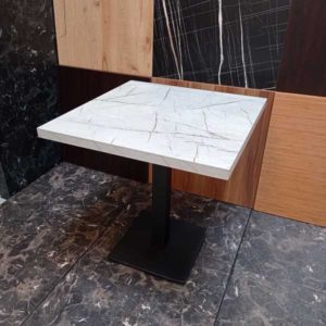 Table Horeca À Motifs de Marbre (~70X70 CM)
