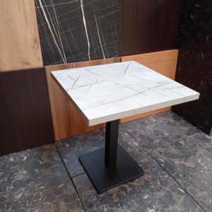 Alternative view of Table Horeca À Motifs de Marbre (~70X70 CM)